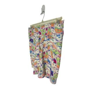 Fabletics Women's M PowerHold High-Waist 9'' Short New Wave Floral Gym Printed